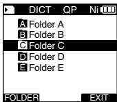 OLYMPUS DS'5500 - Modification des dossiers - 1