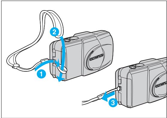 OLYMPUS STYLUS 150 - USING THE STRAP - 1