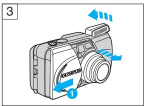 OLYMPUS STYLUS 150 - LOADING AND CHECKING THE BATTERY - 3