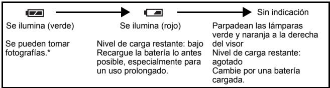 OLYMPUS Μ[MJU:] 300 DIGITAL - Verificacion de la bateria - 1