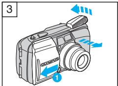 OLYMPUS Μ[MJU:]-III WIDE 100 - INSERIMENTO E CONTROLLO DELLO STATO DELLA BATTERIA - 3