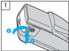 OLYMPUS Μ[MJU:]-III WIDE 100 - INSERIMENTO E CONTROLLO DELLO STATO DELLA BATTERIA - 1