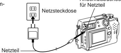OLYMPUS C-3030 ZOOM - Verwendung des Netzteils (Sonderzubehör) - 2