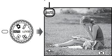 OLYMPUS Μ TOUGH-8000 - Réglez la molette mode sur Auto. - 1