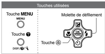 OLYMPUS Μ TOUGH-8000 - Utiliser le menu - 11