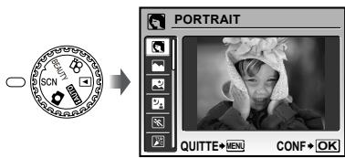 OLYMPUS Μ TOUGH-8000 - Réglez la molette mode sur SCN. - 1