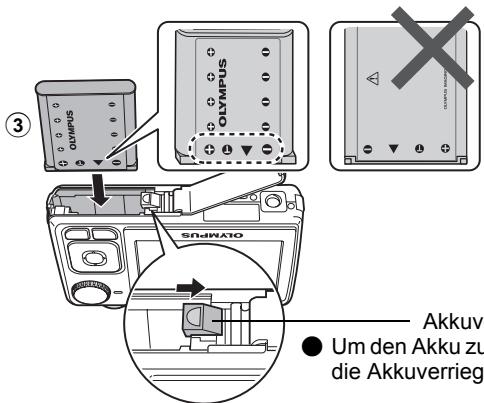 OLYMPUS C520 - b. Setzen Sie den Akku und eine xD-Picture Card (optional) ein. - 2