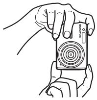 OLYMPUS X820 - a. Hold the camera. - 3