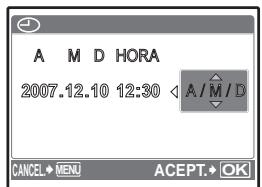 OLYMPUS X820 - c. Presione los botones /  y para seleccionar [M]. - 4
