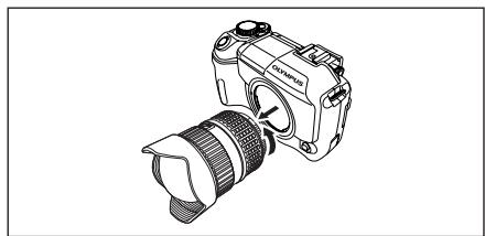 OLYMPUS PPO-E04 - 1) When using the ZUIKO DIGITAL ED 7-14mm lens - 1