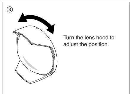 OLYMPUS PPO-E04 - Adjusting the Lens Hood Position - 3