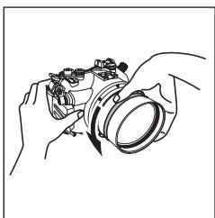 OLYMPUS PPO-E04 - 2) Lorsque le PPO-E04 est combiné avec la bague d'extension PER-E02 (En utilisant l'objectif ZUIKO DIGITAL ED 7-14mm) - 4