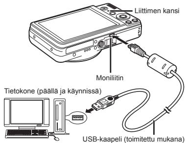 OLYMPUS VR-325 - Noudata tietokoneen naptttoon tulevia ohjeita. - 1