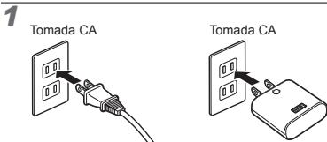 OLYMPUS VR-325 - Carregar a bateria com o adaptor USB-CA fornecido - 1
