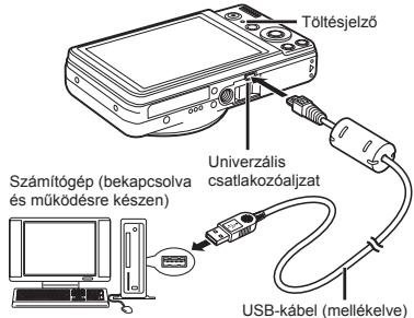 OLYMPUS VR-325 - A fenykepezogep csatlakoztatasa - 1