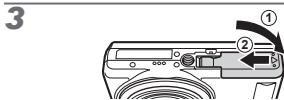 OLYMPUS VR-325 - Vlozeni baterie a paměťove karty SD/SDHC (prodáva se samostatné) - 3