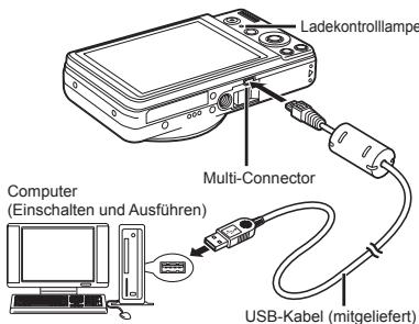 OLYMPUS VR-325 - Schlieben Sie die Kamera an den Computer an. - 1