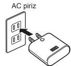 OLYMPUS VR-325 - Pilin urinle verilen USB-AC adaptörüyle Şarj edilmesi - 2