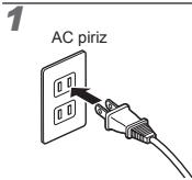 OLYMPUS VR-325 - Pilin urinle verilen USB-AC adaptörüyle Şarj edilmesi - 1
