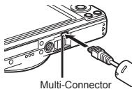 OLYMPUS VR-325 - Aufladen des Akkus mit dem mitgelieferten USB-Netzteil - 3