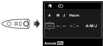 OLYMPUS KIT TG-320 - Appuyez sur la touche ON/OFF pour allumer l'appareil photo. - 1