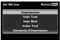 OLYMPUS TG-2 - 11Utilisez  pour selectionner [Impression], puis appuyez sur la touche OK. - 1