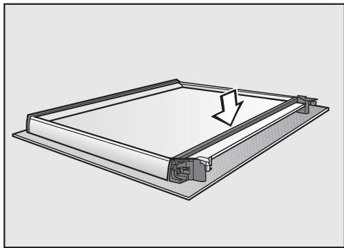 MIELE H 5145 BP - Pour réassembler la porte : - 2