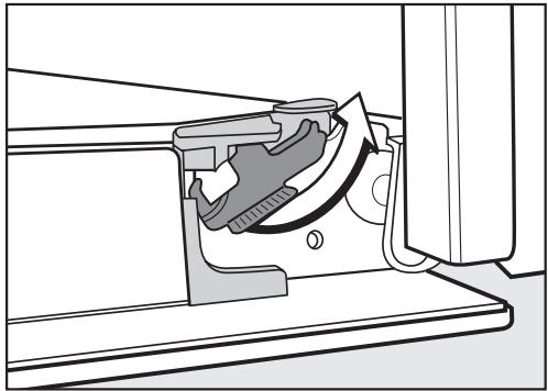 MIELE H 5245 BP - Démontage de la porte - 2