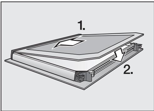 MIELE H 5245 BP - Pour réassembler la porte : - 3