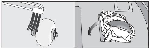 MIELE HS17 - Nettoyer la roue avant - 2