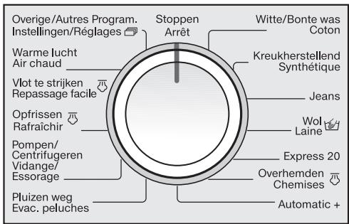 MIELE WT 2780 WPM - Sélection du programme - 1