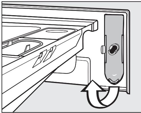 MIELE WT 2780 WPM - Ouvrir la porte de chargement en cas de système d'évacuation bouché et/ou de panne de courant - 1