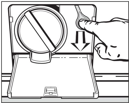 MIELE WT 2780 WPM - Ouverture de la porte de chargement - 1