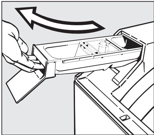 MIELE W 183 - Nettoyage de la boîte à produits - 1