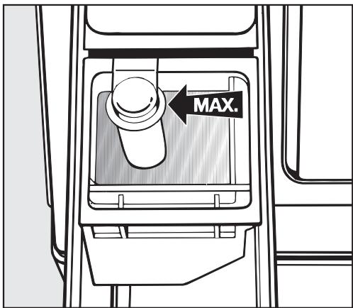 MIELE W 678 - Adjonction automatique d'assouplissant, de produit de tenue ou d'amidon liquide - 1