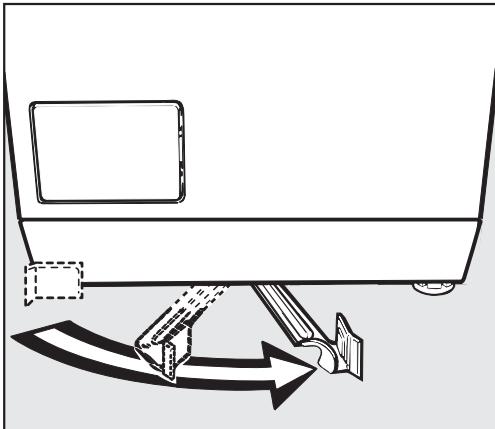 MIELE W 678 - Levier à gauche = pendant le lavage - 1
