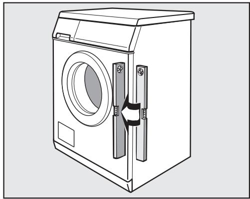 MIELE WDA 111 - Dévissage et blocage des pieds - 2