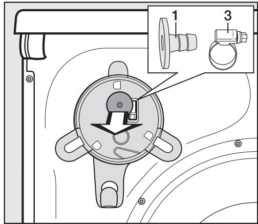 MIELE TKR 650 WP - Raccordement direct au siphon d'un évier - 1