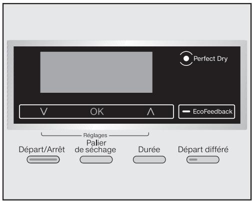 MIELE TKR 650 WP - Bandeau de commande - 2