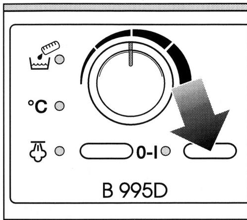 MIELE B 995 D - Mise en marche et arrêt - 1