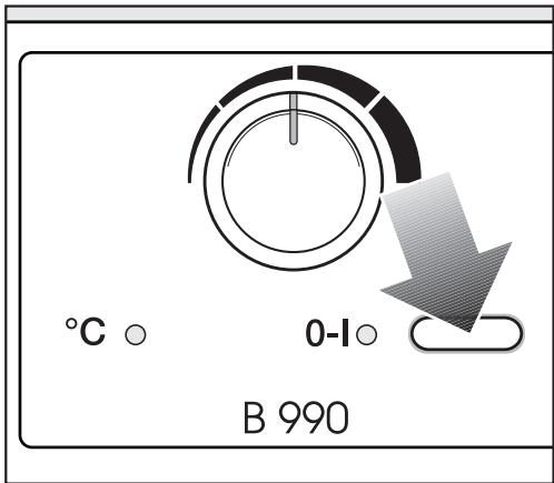 MIELE B 990 - Mise en marche et arrêt - 1