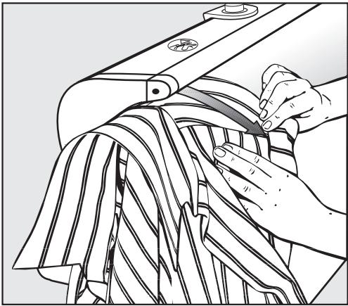 MIELE B 990 - Dos et empiècement - 2