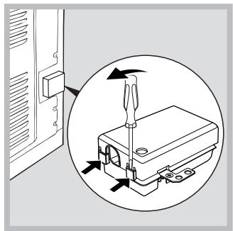 INDESIT FIM 88 K GP.A IX, FIM88KGPAIX - Fitting the power supply cable - 1