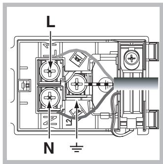 INDESIT FIM51KABK - Monteren voedingskabel - 2