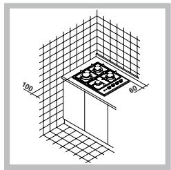 INDESIT PI950ASIX - Fitting the hob above a furniture unit - 2