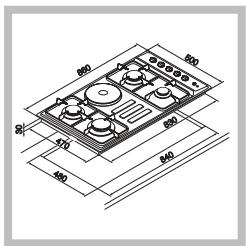 INDESIT PI950ASIX - Encastrement dans des meubles modulaires - 1