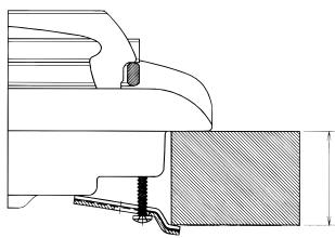 INDESIT PIM640 - Schéma de fixation des crochets - 3
