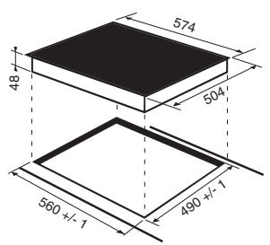 574 48 504 560 +/- 1 490 +/- 1
