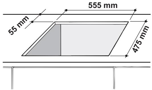 555 mm 55 mm 475 mm