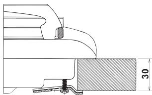 INDESIT PIM 604 IX - Esquema de fijación de los ganchos - 2
